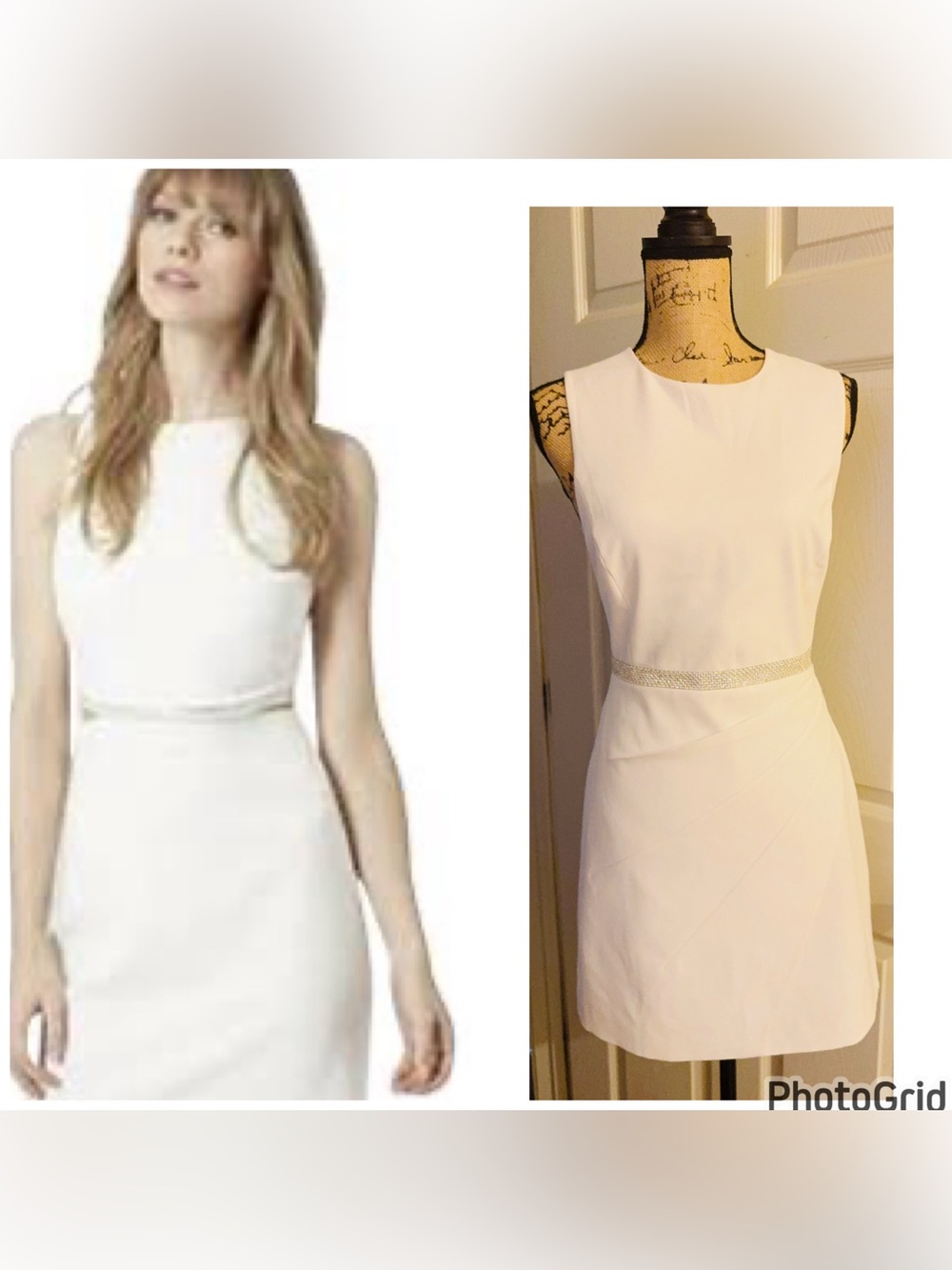 Alice + Olivia Embellished Mini Dress with Asymmetrical Skirt